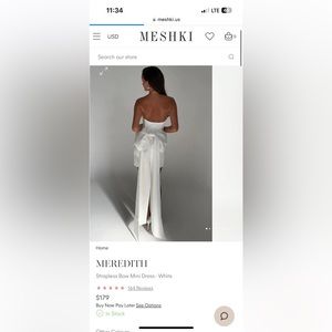 Meshki Meredith bow dress